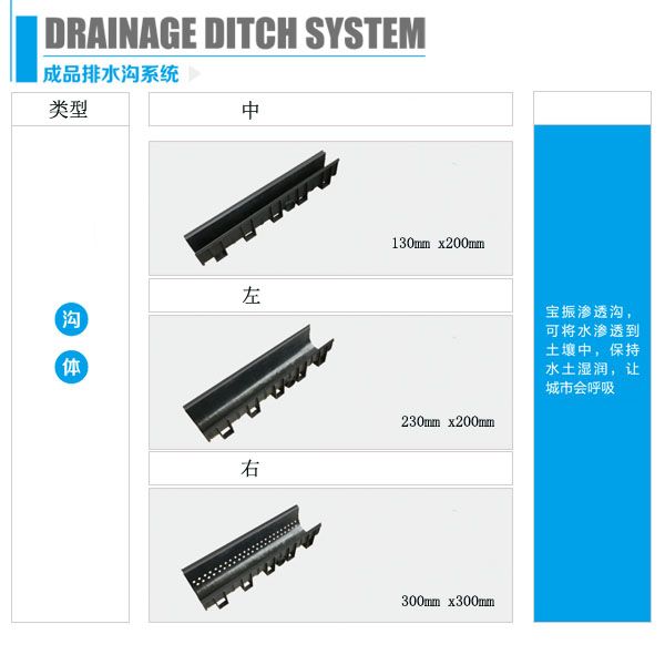 宝振缝隙/线性排水沟沟体